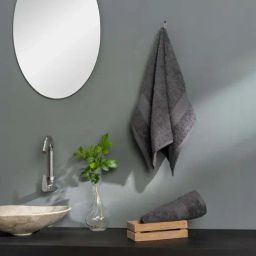 DDecor Grey Cotton 500 GSM Hand Towel - Set of 2-12