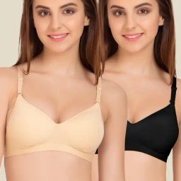 Tweens Beige & Black Padded Bra (Pack Of 2)-image-37