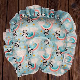 Mittenbooty U Shaped Rai Pillow Velvet Panda - Blue-picture-15