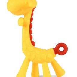 NeonateCare BPA Free -  Flexible -  Soft Silicone Giraffe Shape Teether- Multicolor ( color and design may vary)-14