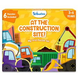 Skillmatics My First Puzzle Piece Construction Vehicles Jigsaw Puzzles - 21 Pieces-2