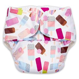 SuperBottoms BASIC Reusable Cloth Diaper for babies | Freesize Adjustable, Washable and Reusable Cloth Diaper for babies | Outer Shell only | (WITHOUT dry feel pad/soaker/insert) (Icecream)-4