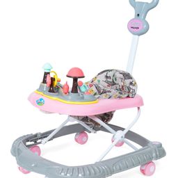 JoyRide Magical Tales Castle Baby Walker with Musical Toy Bar, Rattles, Parental Control, Cushioned Seat, Activity Toys, Height Adjustable, Foldable, 3 Colours MAGICAL PINK-17