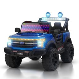 Baybee Trekster Battery Operated Jeep for Kids | Baby Big Battery Car with Steering Function, LED Light & Music | Ride on Toy Kids Car with USB | Electric Car for Kids (Blue)-image-19