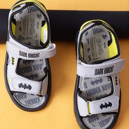 Kidsville DC Comics Featuring Batman Designed Sandals With Velcro Closure - Grey-image-90