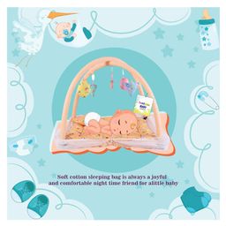 Toddylon Baby Bedding Set Mattress with Mosquito Net New Born Bed -  Orange image 3