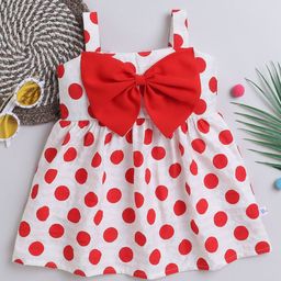 MANY FROCKS & Polka Dot Print Fit & Flare Dress-image-64