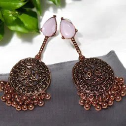 Jolly Faces Contemporary Drop Earrings-image-62