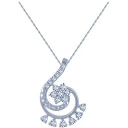 P.C. Chandra Jewellers 14 kt Gold & Diamond Pendant without Chain-image-63