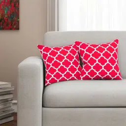 SEJ by Nisha Gupta Pink Cushion Covers - Set of 2-image-74