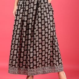 LIMEROAD Printed Mid-Rise Palazzo-image-60