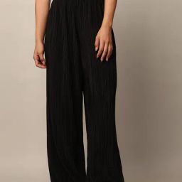 Only Black Relaxed Fit High Rise Pants-image-79