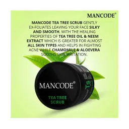 Mancode Geranium & Tea Tree Beard Oil & Tea Tree Soap & Tea Tree Scrub (Pack of 3) image 4