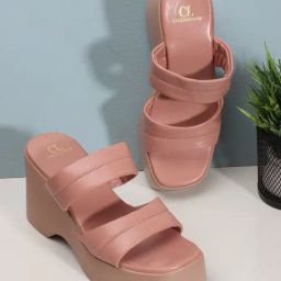 Carlton London Women's Peach Casual Wedges-image-13