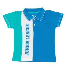 Bodycare Kids Blue & White Color Block Polo T-Shirt-picture-22