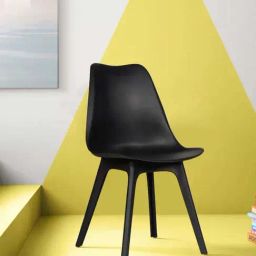 Trevi Black Simson Cafeteria Chair-image-2