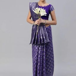 CANBIA Woven Design Zari Banarasi Saree-image-91