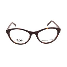 INVU A4002B Brown Full Rim Cat Eye Frame-image-2