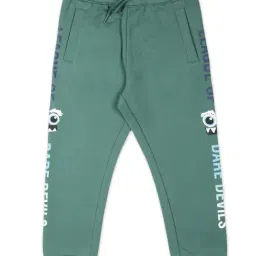 Plum Tree Kids Green Printed Joggers-image-19