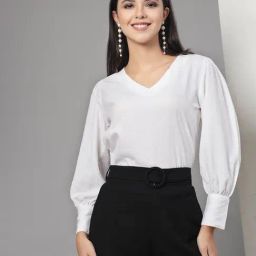 Style Quotient White Regular Fit Top-image-12