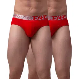 UnderJeans by Spykar Red Briefs - Pack of 2-image-93