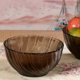Duralex 'Beau Rivage' Brown Glass 22 cm Cereal Bowl (2.6 L) - Set of 2-21