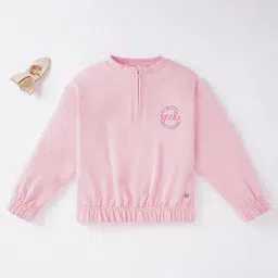 Ed-a-Mamma Kids Light Pink Solid  Sweatshirt-image-76