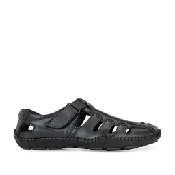 Shences Men's Black Fisherman Sandals-picture-48