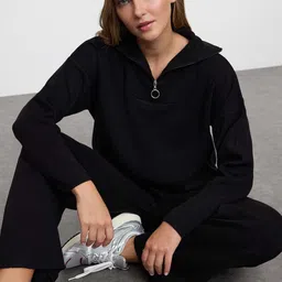 Trendyol Shirt Collar Sweatshirt With Trousers-picture-22