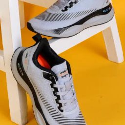 Columbus Men's Grey & Silver Casual Sneakers-image-13