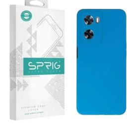 Sprig Liquid Silicone Back Cover for OPPO A57s (Blue)-image-53