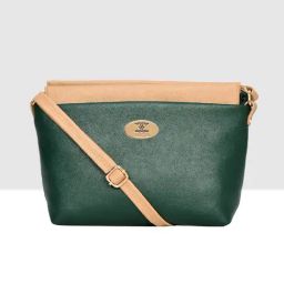 Esbeda Green Solid Medium Sling Handbag-46