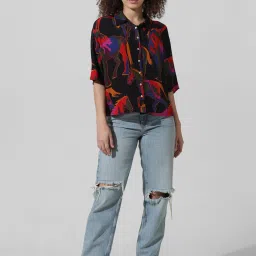 Only Multicolor Viscose Printed Shirt image 4