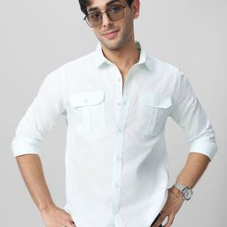 Urbano Fashion Men Opaque Casual Shirt-image-100
