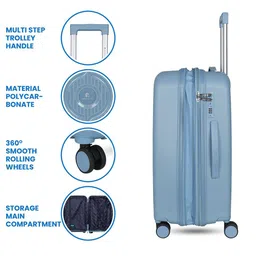 Polo Class Set Of 2 Textured Hard-Sided Trolley With Vanity Box image 2