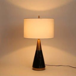 Home4U Mia White & Gold Table Lamp - Set of 1 image 2