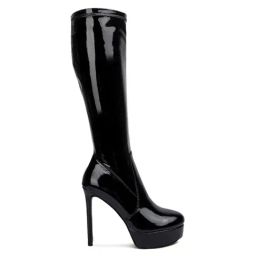 London Rag Women's Black Stiletto Booties-image-74