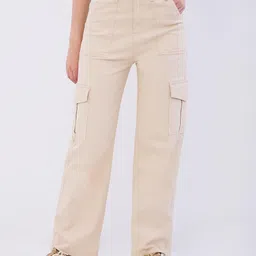 SPYKAR Women Cotton Casual Trousers-picture-46