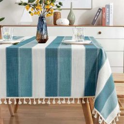 Urban Space Green Cotton 200 GSM 6 Seater Sicilia Dining Table Cover-image-90