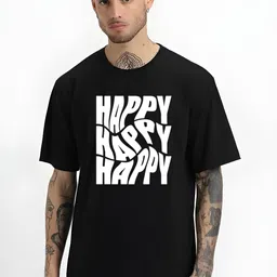 Streetsutra Typography Printed Drop-Shoulder Sleeves Cotton Oversized T-shirt-image-17