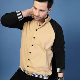 Rigo Cream Regular Fit Solid Oversized Bomber Jacket-image-76