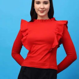 Cation Red Plain Top-image-18