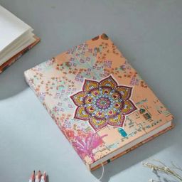 Fabindia Smaran Multicolor Paper Mandala Applique Notebook-image-49