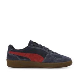Puma Unisex Road To Unity New Navy & Sunny Yellow Palermo Leather Sneakers-5