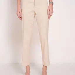Annabelle by Pantaloons CreamCasual Trousers-image-76