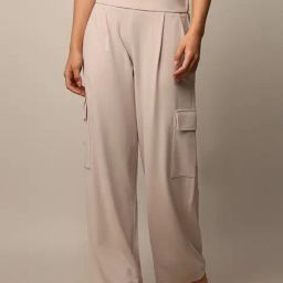 Only Grey Straight Fit Mid Rise Cargo Pants-image-77