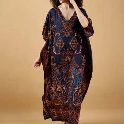 The Kaftan Company Navy Printed Kaftan-picture-21