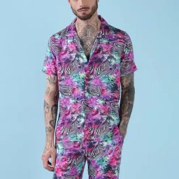 Showoff Multicolor Cotton Relaxed Fit Printed Co-Ord Set-picture-7