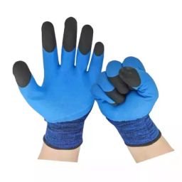 Mastership Nitrile Foam Coated Nylon Safety Gloves Blue Free Size (Pack of 120 Pair)-image-86