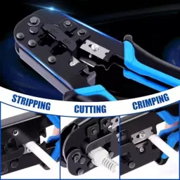 FEDUS RJ45 7 in 1 Crimping Tool Kit Combo 3 Ergonomic, Textured (Pack of 100 Pcs) image 4